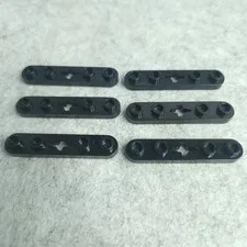 LEGO 32124 Technic Plate 1 x 5 Smooth Ends 4 Studs Center Axle Hole Black x6