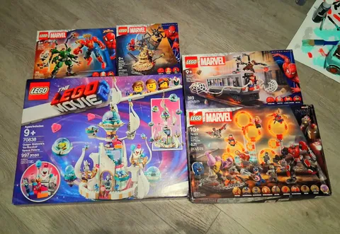 LEGO Marvel Lot (Endgame Final Battle, Dock Ock Train, Etc) Minifigures Excluded