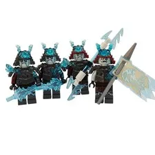 Lego Ninjago Blizzard Warrior Samurai Vex Minifigure Parts & Accessories Bundle