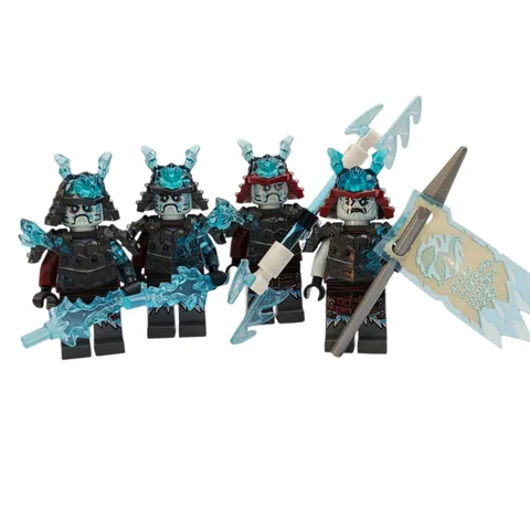 Lego Ninjago Blizzard Warrior Samurai Vex Minifigure Parts & Accessories Bundle
