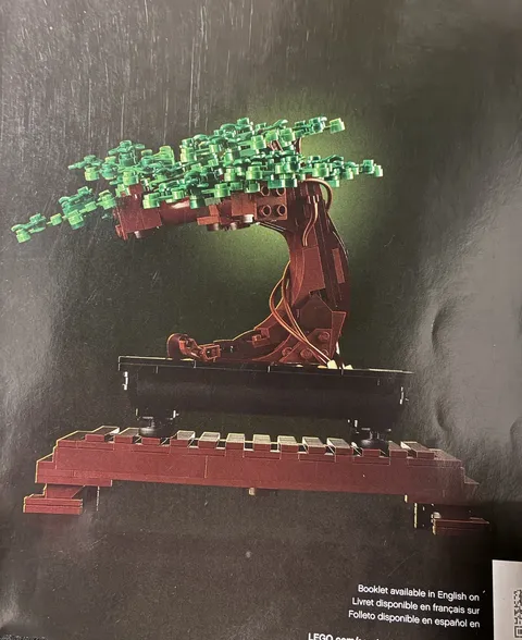 LEGO Bonsai Tree - Incomplete Set - Comes With Manual And Random set Pieces. 