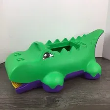 Lego Duplo Block-O-Dile Alligator Vacuum Sweeper Storage Crocodile Dinosaur 2004