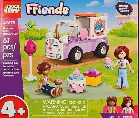 Lego Friends 42675 Unicorn Cake Delivery Car Building Toy for Kids NEW SEALED!!