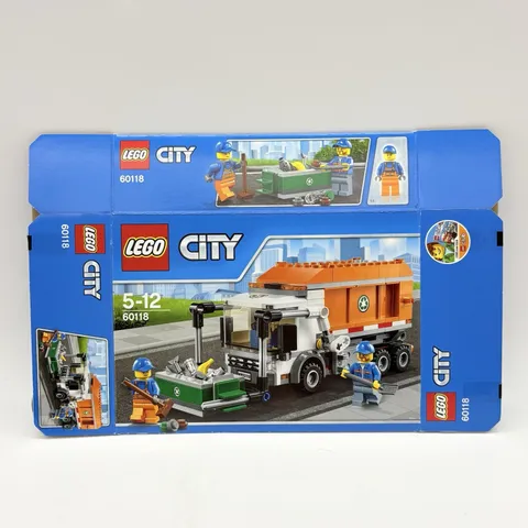 LEGO CITY Orange Recycling Truck 60118 Retired 2016- Box Package Only