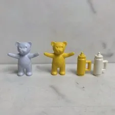 LEGO Yellow Baby Blue Teddy Bear And Baby Bottle Belville Scala Lot 