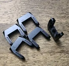 LEGO Black Pin Connector Toggle Joint Smooth Double, Axle, Pin Holes. QTY 5. 