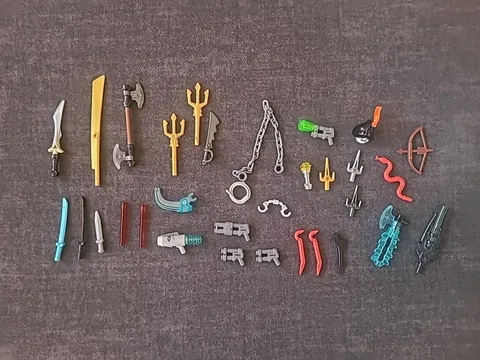 Lego Weapons Tools Accessories Assorted Lot of 32 items