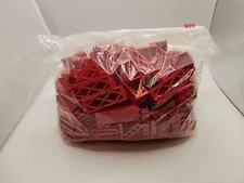 1 Lb 4 Oz. Red Lego Bricks Parts And Pieces 