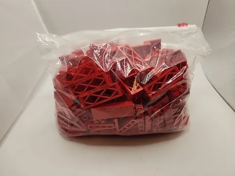 1 Lb 4 Oz. Red Lego Bricks Parts And Pieces 