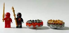 LEGO Ninjago NRG Kai and NRG Cole Lot with Spinners and Weapons