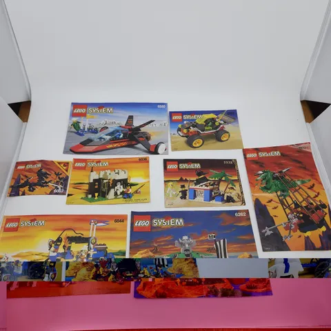 Vintage 1994-1999 Lego Manual Instructions Lot Of 8 6292 6044 6037 6580 6036