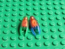 Lot 2 LEGO Blue Green Time Blade NINJAGO Weapon Accessory BB66