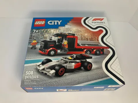 LEGO CITY 60493 F1 Display Truck with Audi F1 Race Car
