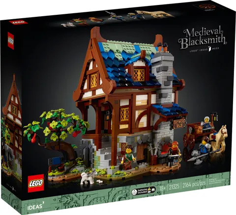 Ideas Medieval Blacksmith - 21325 NEW! Parts 2164x