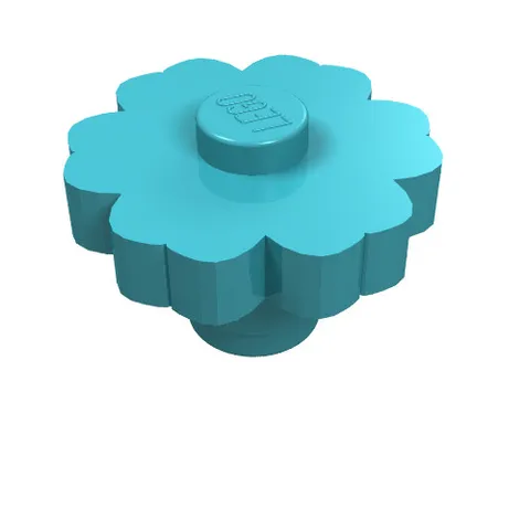 5x LEGO® Part 98262 - Plant Flower 2 x 2 Rounded - Solid Stud