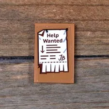LEGO Hidden Side Tile 2 x 3 Bulletin Board / Pinboard Pattern 26603pb403
