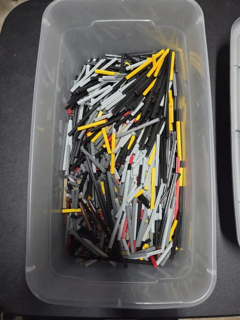 LEGO TECHNIC Axles- 2 Lbs Assorted Colors & Lengths- All Great Condition