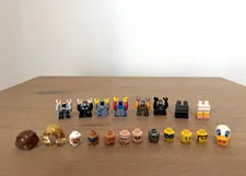 LEGO Minifigure Parts Bulk Lot 20 pcs Torsos Legs Headdresses Multicolor
