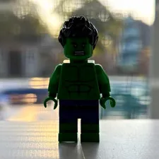 LEGO Hulk Minifigure Green Figure w/ Black Hair - Plastic Minifigure Only