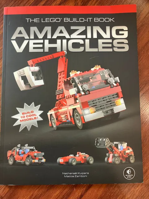 LEGO Build-It Book More Amazing Vehicles With Parts! Total of 10 Vehicle Builds