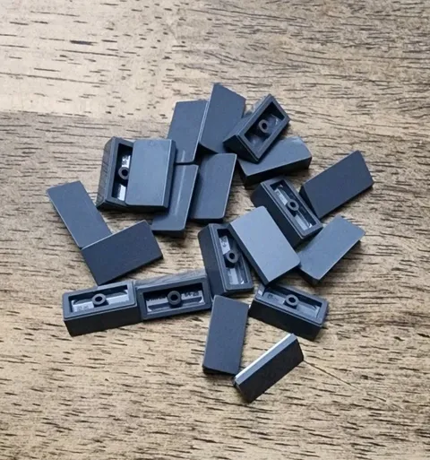 LEGO Dark Bluish Gray Slope 30 1 x 2 x 2/3 QTY 20. Part No. 85984