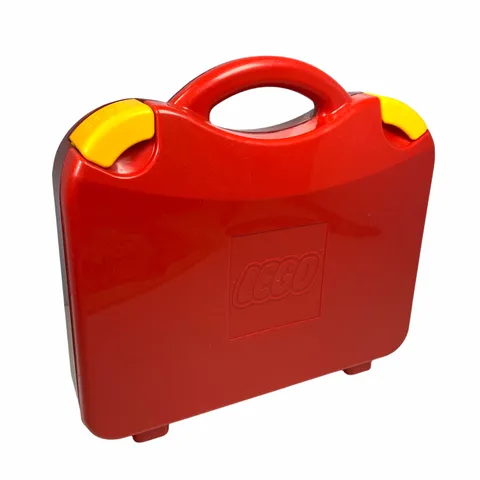 Red LEGO Travel Storage Container Carry Case 2012 Box Plastic 11" X 10"