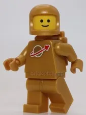 Lego Classic Space Man Pearl Gold with Air Tanks and Updated Helmet