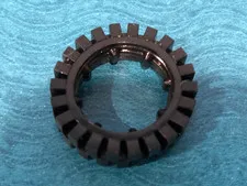 LEGO PART 3483 VINTAGE TIRE 24MM D x 8MM OFFSET TREAD INTERIOR RIDGES