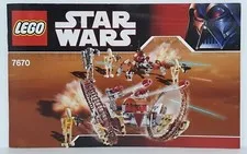 Lego Manual For Set 7670 Star Wars Hailfire Droid & Spider Droid