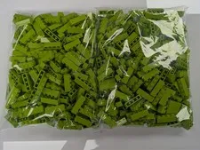 Lego x500 New Lime Brick 1 x 4  # 3010