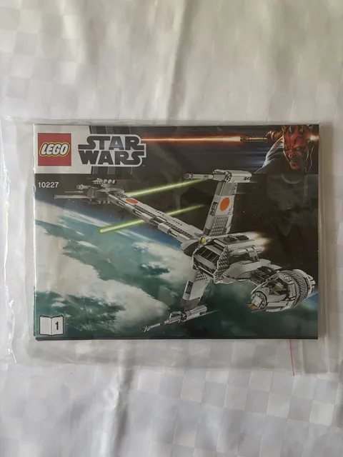 Lego Set 10227 Star Wars B-Wing, Complete Pieces & Instructions No BOX (LEG DESC)