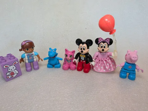 Lego Duplo Disney Doc McStuffins Mickey Minnie Peppa Pig Figures Lot