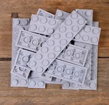 LEGO Light Bluish Gray Plate 2 x 8 Part No. 3034 Qty 15