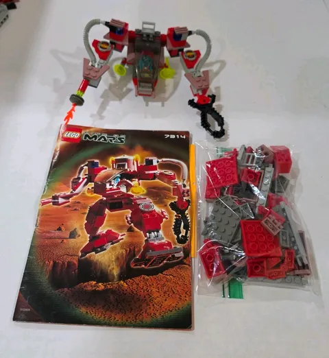 LEGO Life on Mars: "Recon Mech RP" #7314 Manual and Mostly complete Set