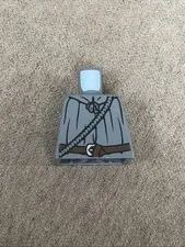 LEGO 2010s Lord of the Rings Minifigure Gray Rope Torso For Gandalf Incomplete