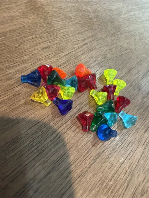 LEGO 30153 Rock 1x1 Jewel Facet 9 Colors 23 Pieces Assorted