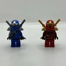 LEGO NINJAGO ZX Jay & Kai Minifigures Lot of 2 w/ Swords and armor