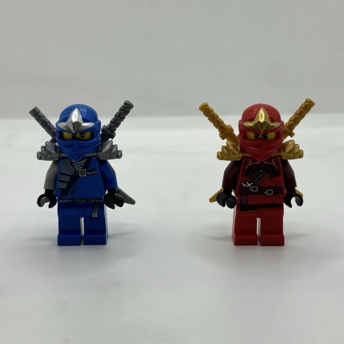 LEGO NINJAGO ZX Jay & Kai Minifigures Lot of 2 w/ Swords and armor