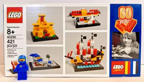 LEGO 40290 60 Years of the Brick New Sealed Retired Castle Ship Space Train NISB