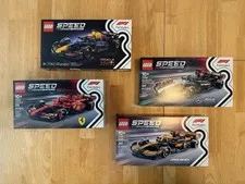 LEGO Speed Champions Formula 1 Big 4 Bundle—McLaren, Ferrari, Mercedes, RedBull