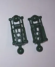 2 Lego 47297 Dark Green Bionicle Toa Metru type Leg Lower Section Genuine Lego