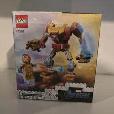 LEGO Marvel Avengers Iron Man Mech Armor 76203 Retired New Sealed