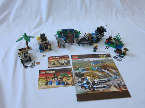 LEGO 5955 5938 5918 5900 Dino Island All Terrain Trapper manual complete sets