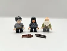 Cho Chang Professor  Flitwick and Harry Potter Mini-fig Lot From Lego Set 76385