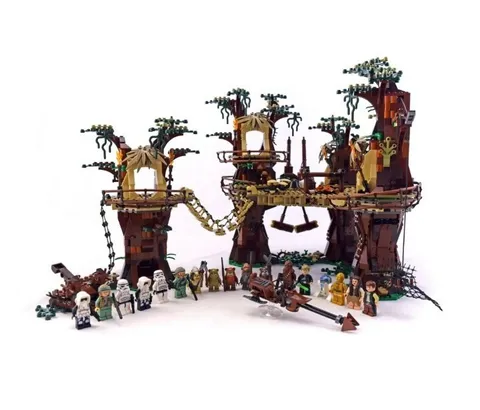 Lego Custom Star War: Ewok Village 1990PCS W/ 17 Minifigs (DESCRIPTION BELOW!)