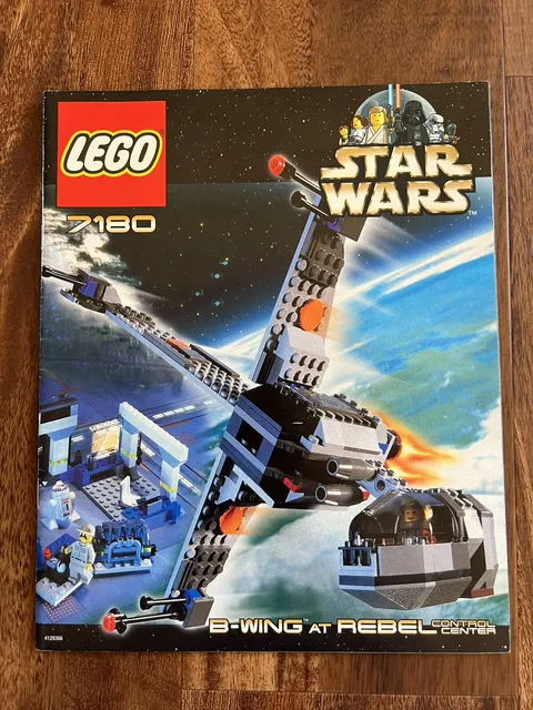Lego Star Wars B Wing Rebel Control Center 7180 Instruction Manual Only 2000