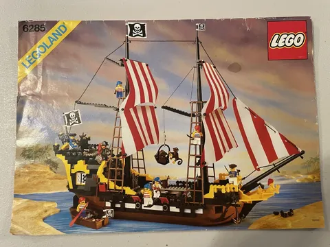 LEGO 6285 Black Seas Barracuda Instruction Book Manual Only 1989