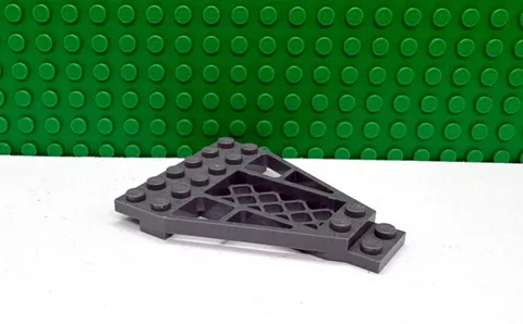 Lego 1 Dark Bluish Gray 6x8 Wedge Hull with Lattice Ship Plane NEW