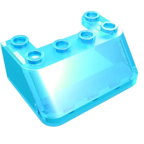 5x LEGO® Part 4866 - Windscreen 3 x 4 x 1 1