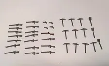 Vintage LEGO Bulk Weapons & Tools Lot - 17 Rifles, 4 Pistols, 1 Blunderbuss +++